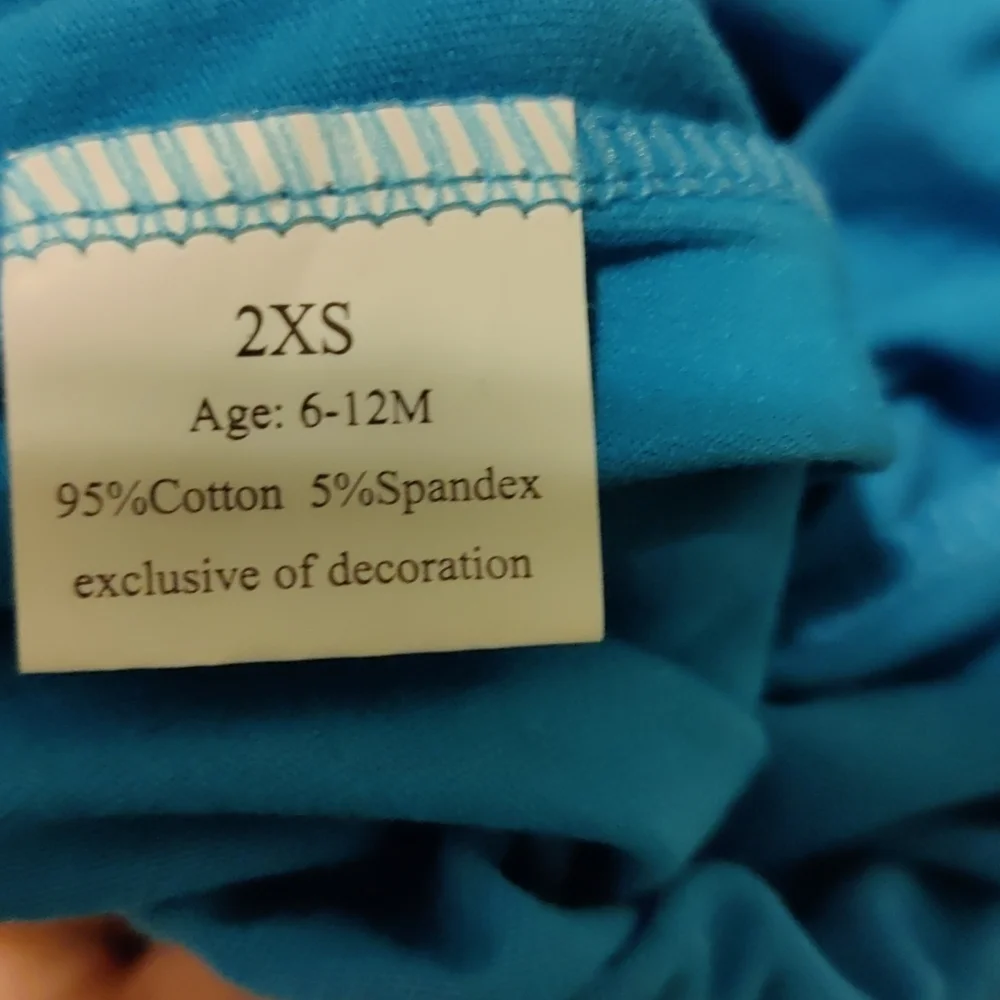 Blue Ruffle pants - Picture 2 of 2